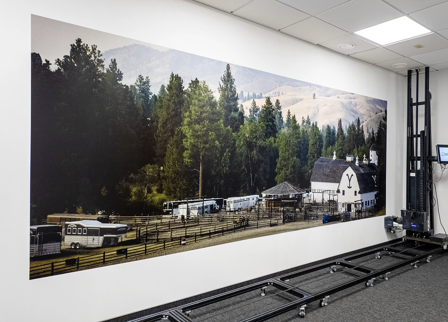 Impression grand format du paysage de Yellowstone sur mur intérieur